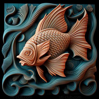 3D model st Comet fish fish (STL)